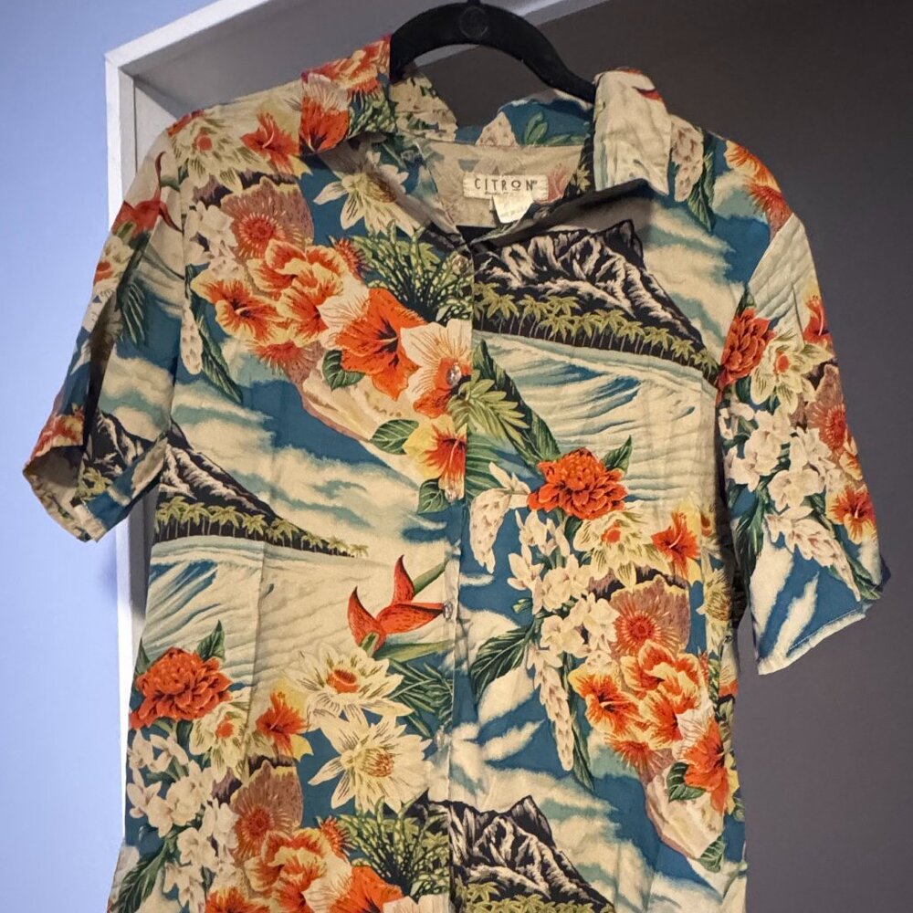 Citron Hawaiian Shirt S